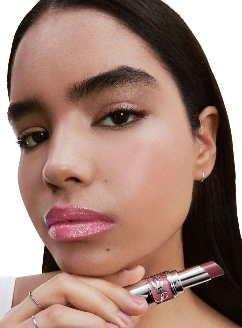 Labial YSL Loveshine 203 Blushed Mallow Yves Saint Laurent-3