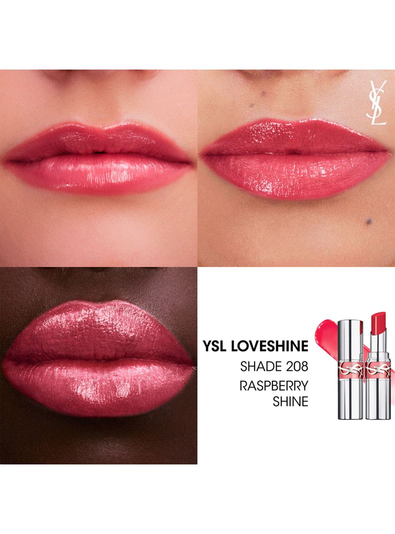 Labial YSL Loveshine 208 Raspberry Shine Yves Saint Laurent-2