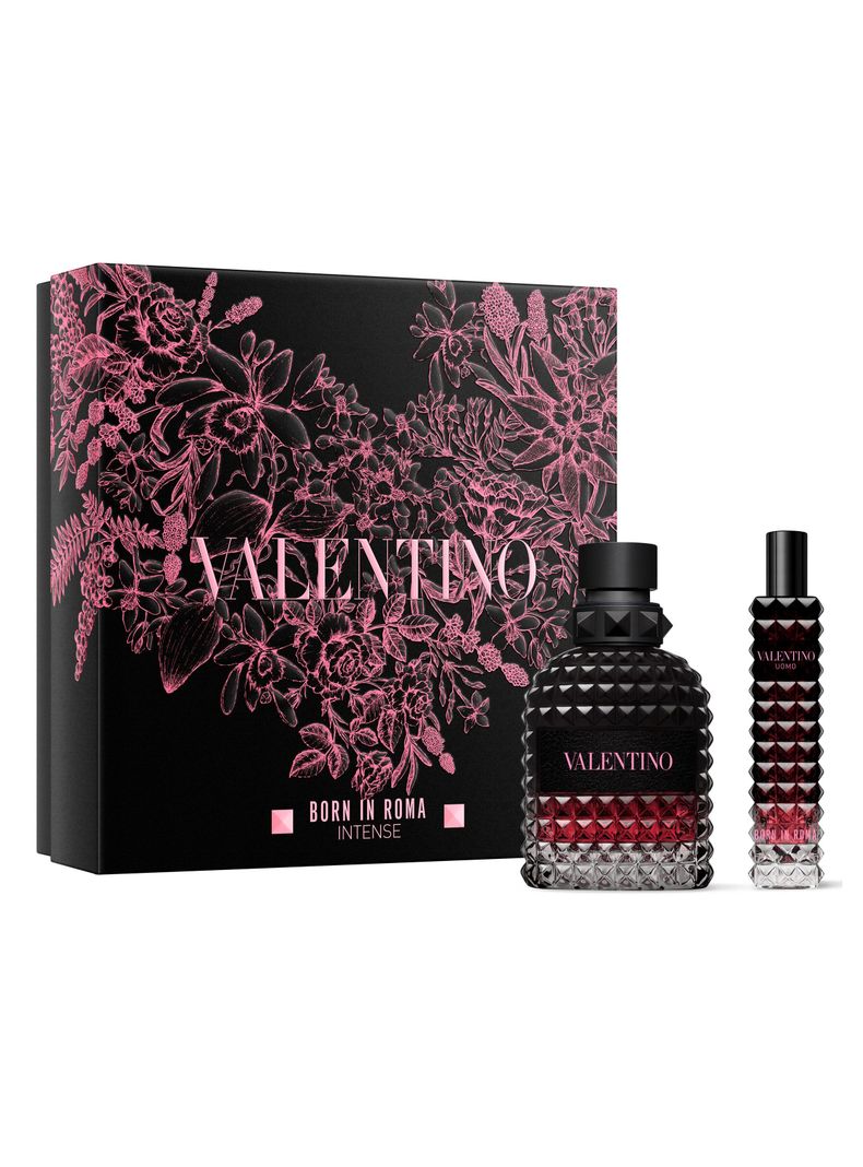 Set Perfume Born in Roma Uomo Intense EDP Hombre 50 ml + 15 ml