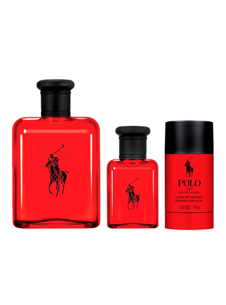 Set Perfume Polo Red EDT Hombre 125 ml + EDT 40 ml + Desodorante Ralph Lauren-0