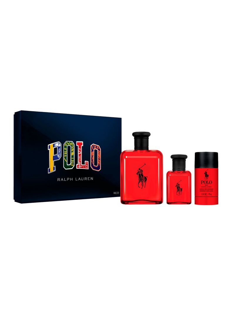 Set Perfume Polo Red EDT Hombre 125 ml + EDT 40 ml + Desodorante Ralph Lauren-1