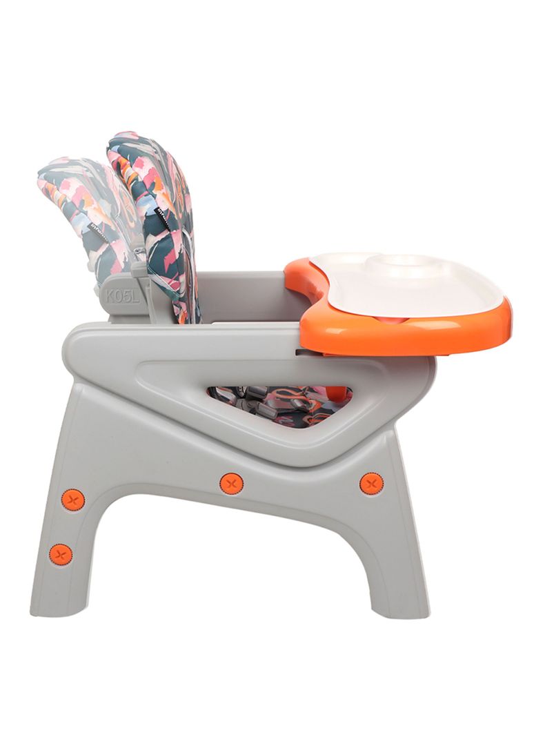 Silla Comer Alta Sit-Up Plus Naranja Azul-2