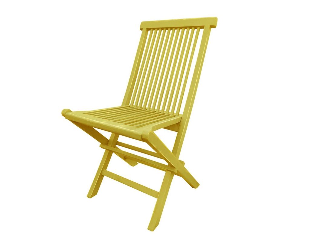 Silla Plegable Desgaste Amarillo Dora Decora-2