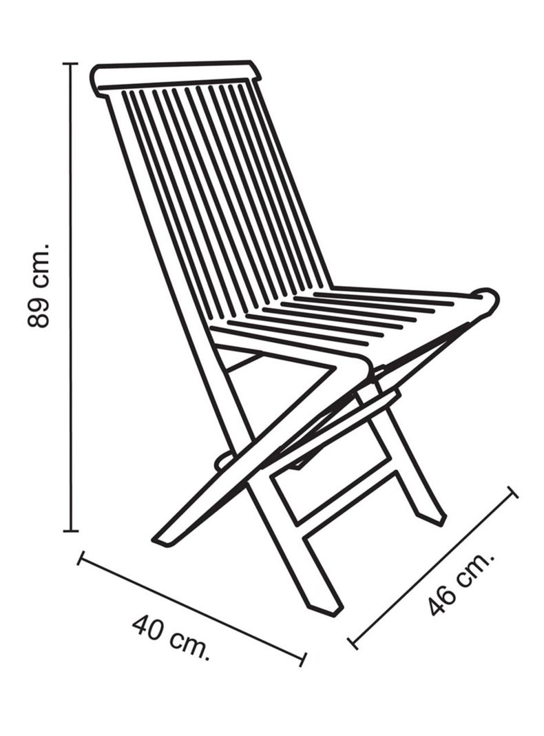 Silla Plegable Desgaste Celeste II Dora Decora-1