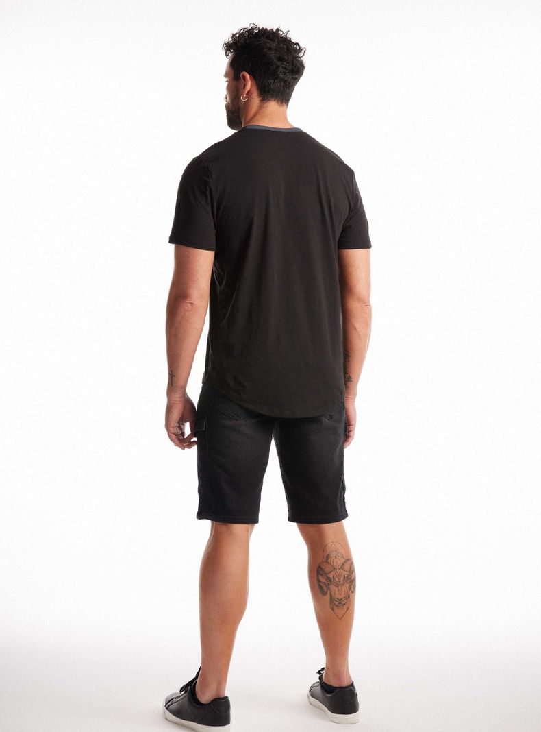 Polera Long Fit Print Manchas-5