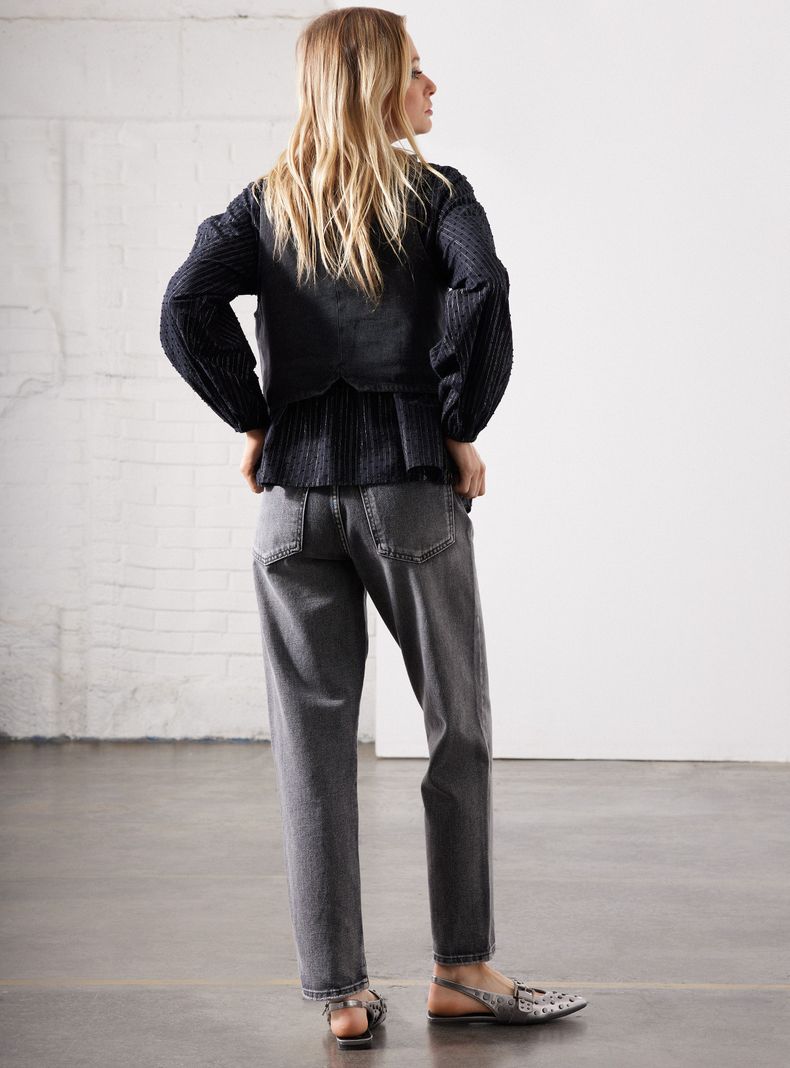 Jeans Mom Tiro Alto Lavado-5