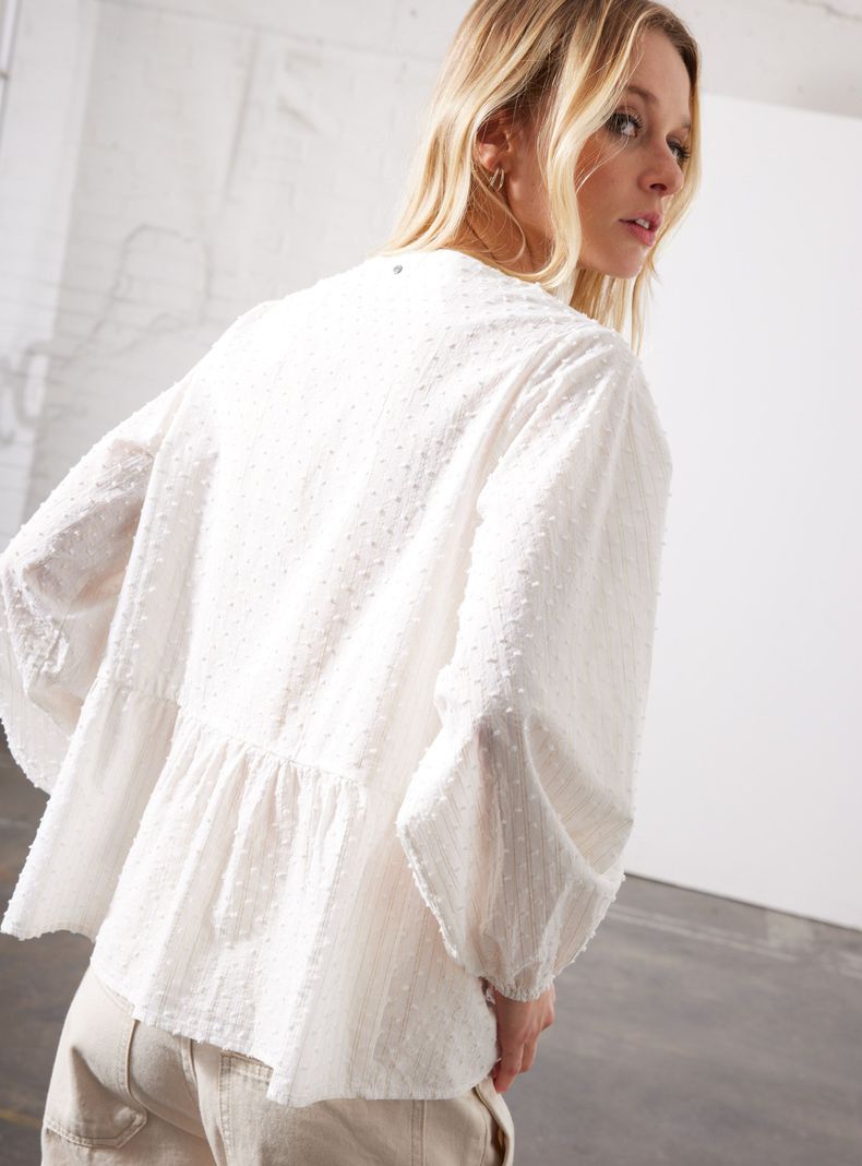 Blusa Amarras con Manga Abullonada-3