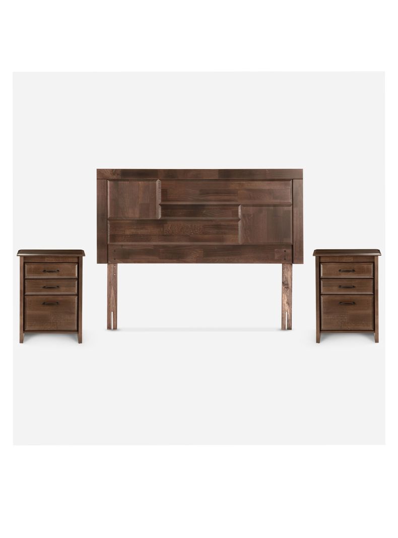 Cama Europea Nest 2 Plazas Base Dividida + Set de Muebles Dolce-1
