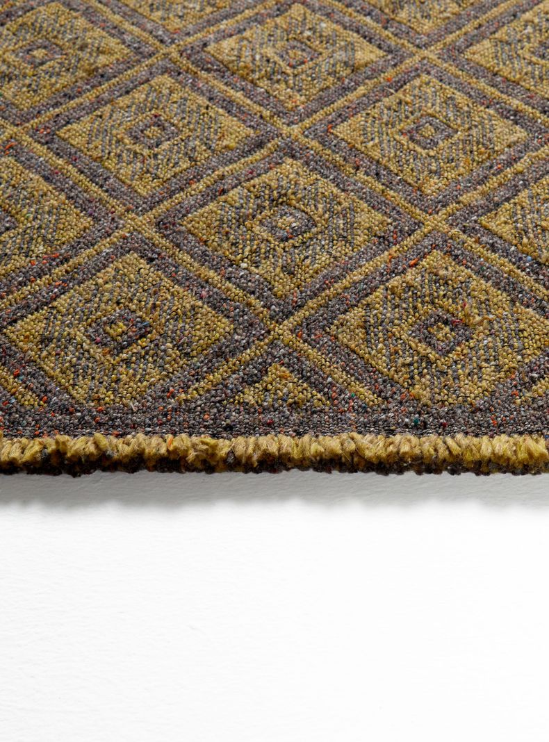Alfombra Ecoreciclada 165x210 cm Amarillo Gris-1