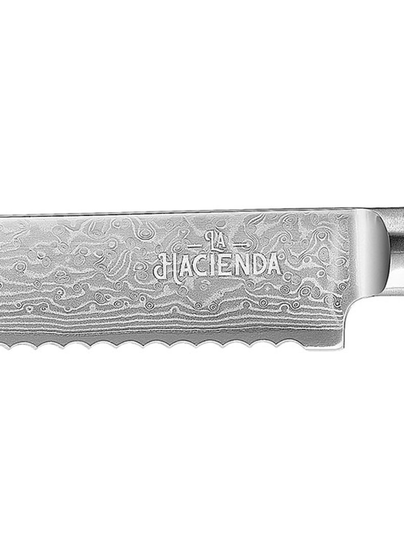 Cuchillo Pan Damascus Rose-1