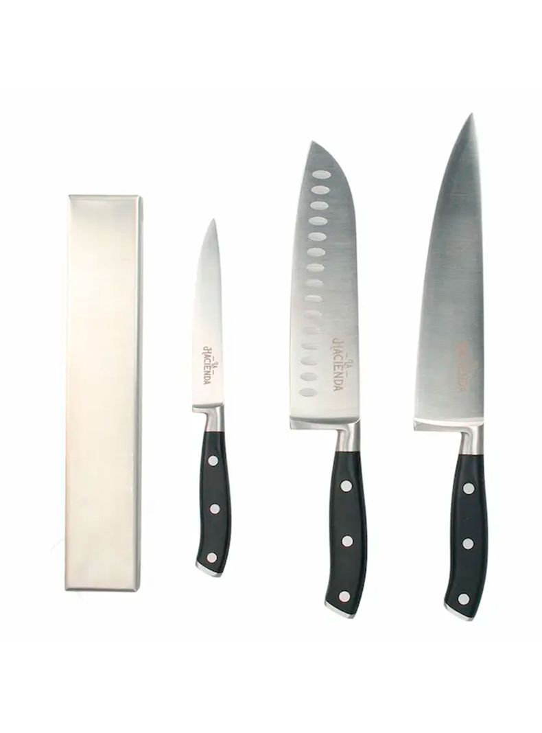 Set 3 Cuchillos Acero