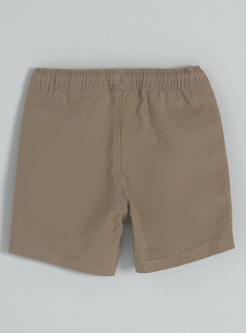 Short Sólido Bolsillo Chino con Cordón-1