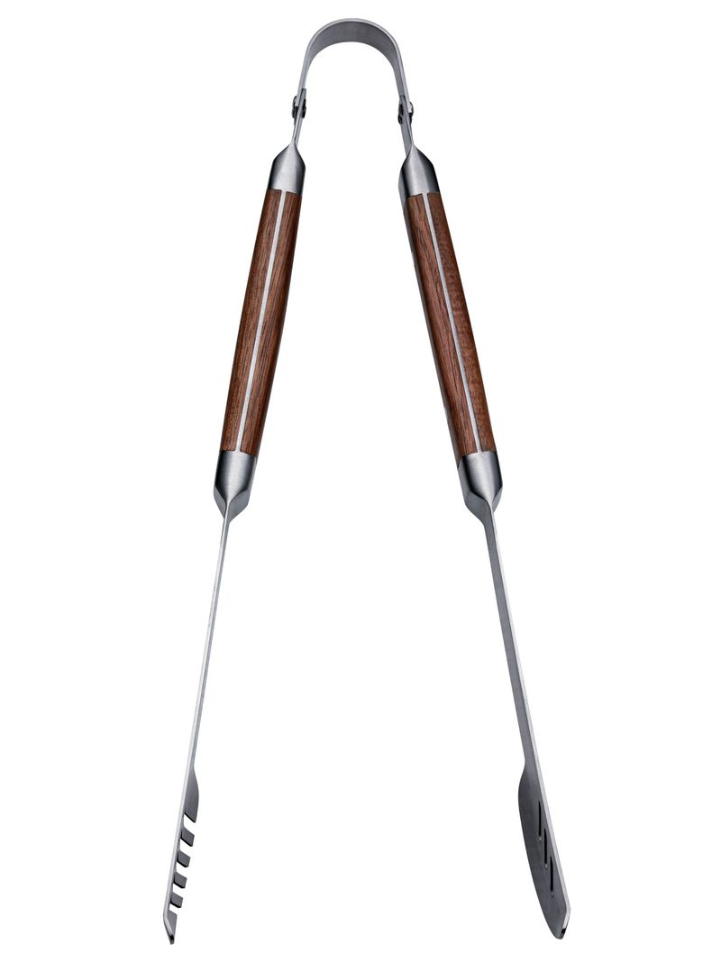 Set 4 Utensilios Asado Acero Acacia-2
