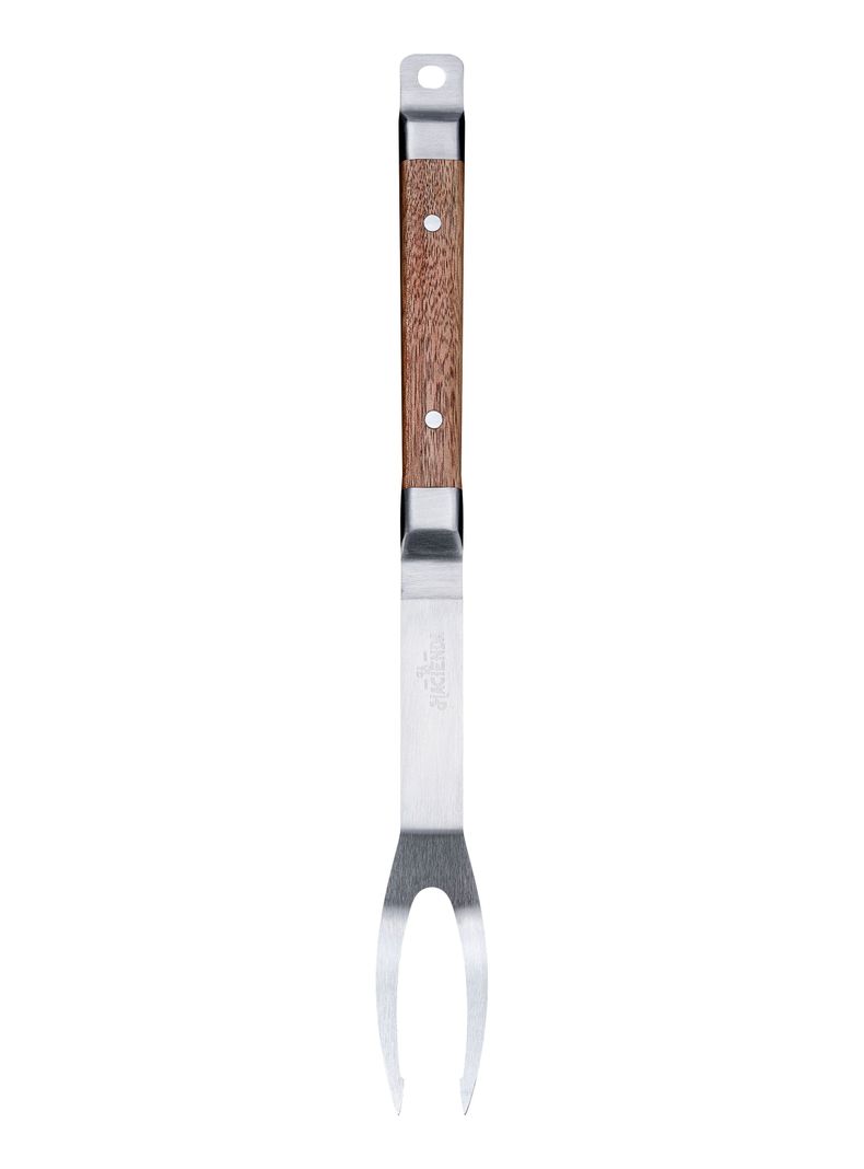 Set 4 Utensilios Asado Acero Acacia-0