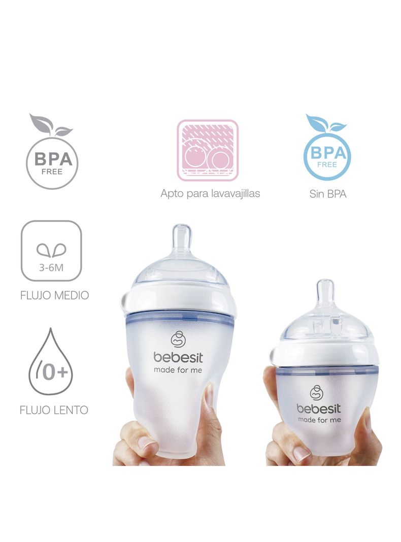 Pack Mamaderas My Cup + Manilla y Tetina Bebesit-4