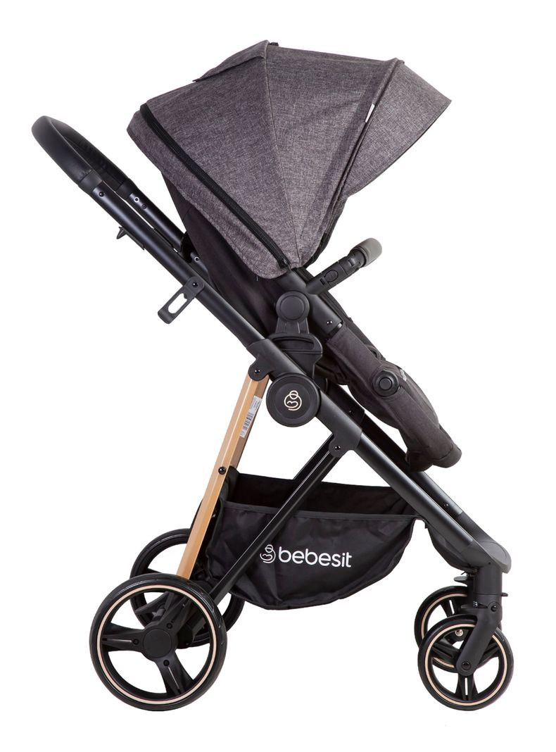 Coche Travel System Cosmos Negro Bebesit-3