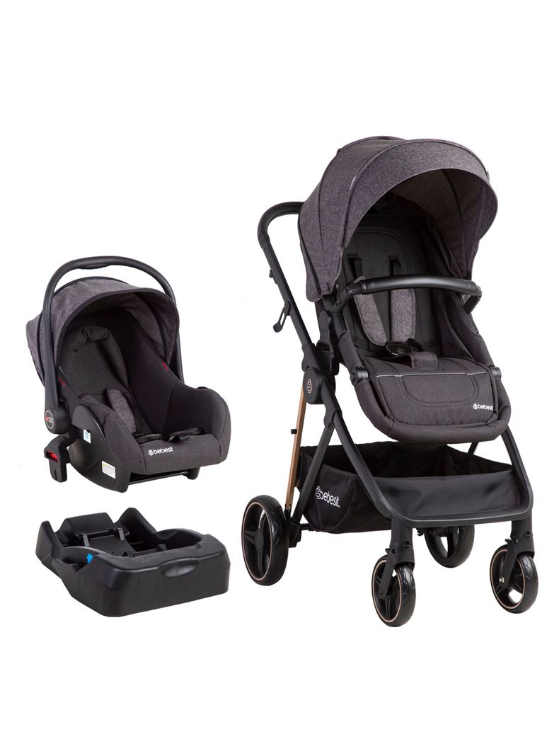 Coche Travel System Cosmos Negro Bebesit-0