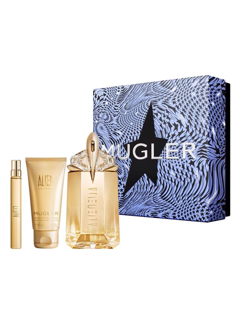 Set Perfume Mugler Alien Goddes EDP 60 ml + Body Lotion 50 ml + Mini 10 ml-0