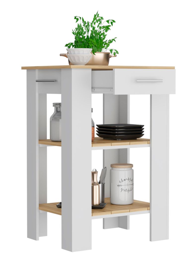 Mueble Isla Cocina Cala 1C Blanco Marquez Macadamia-2