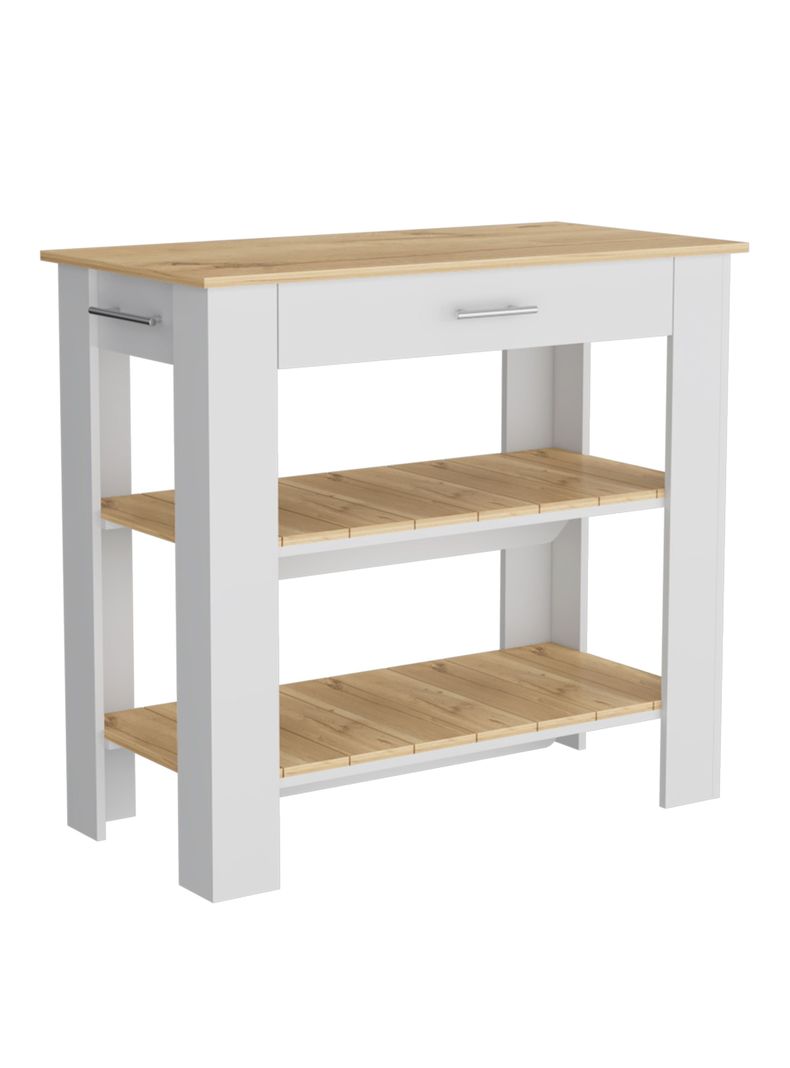 Mueble Isla de Cocina Cala 1C Blanco Marquez Macadamia-3
