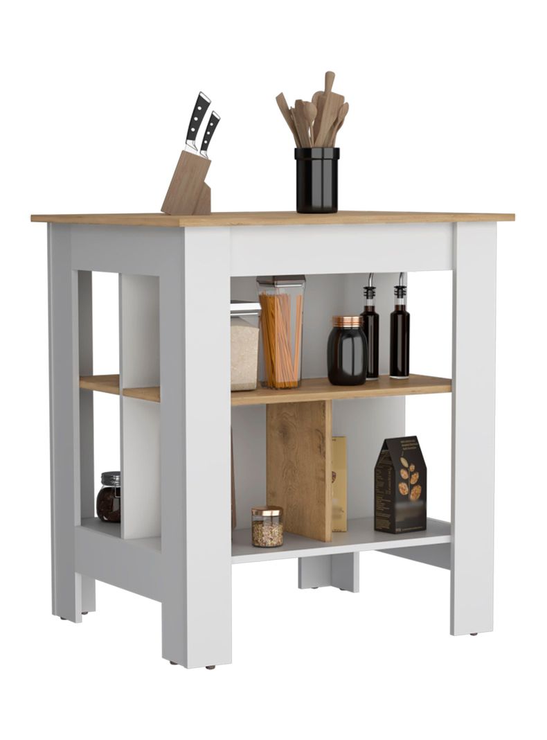 Mueble Isla de Cocina Soler Blanco Marquez-2
