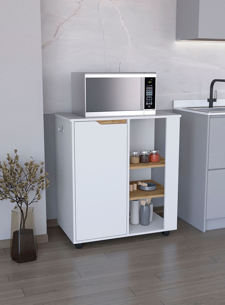 Mueble Microonda 1P 4R Blanco Marquez-4