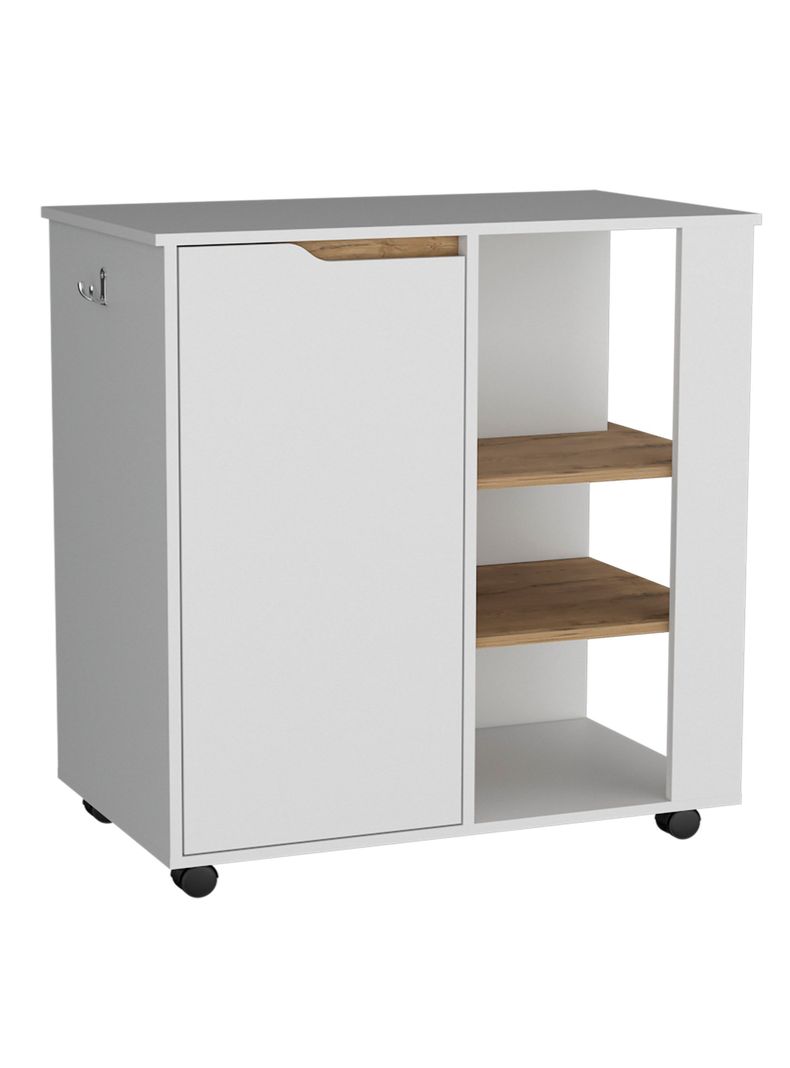 Mueble Microonda 1P 4R Blanco Marquez-0