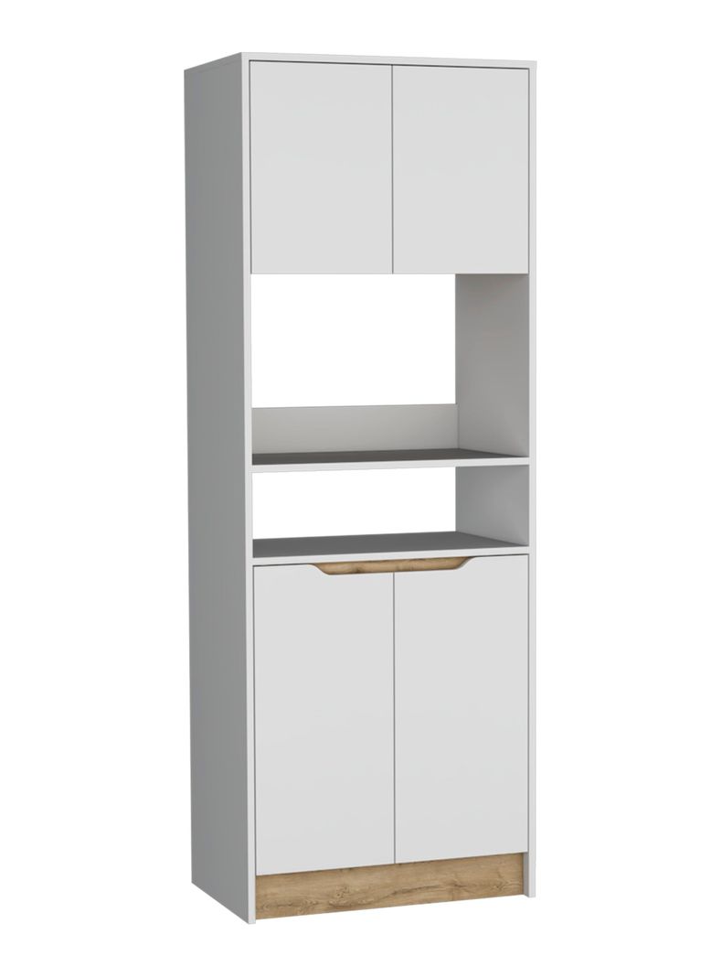 Mueble Microondas Alto 4P Blanco-0