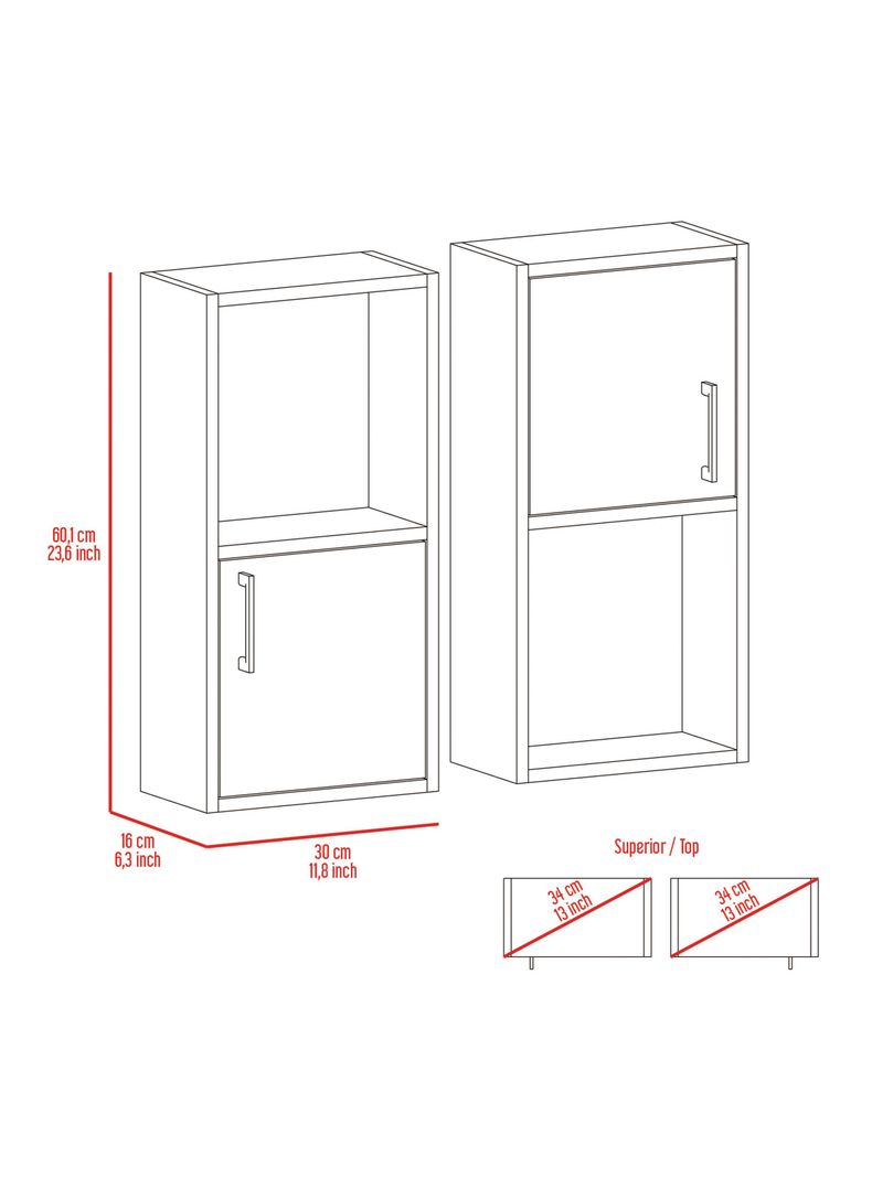 Mueble Auxiliar Bath 2 Piezas 2P Bardolino-1