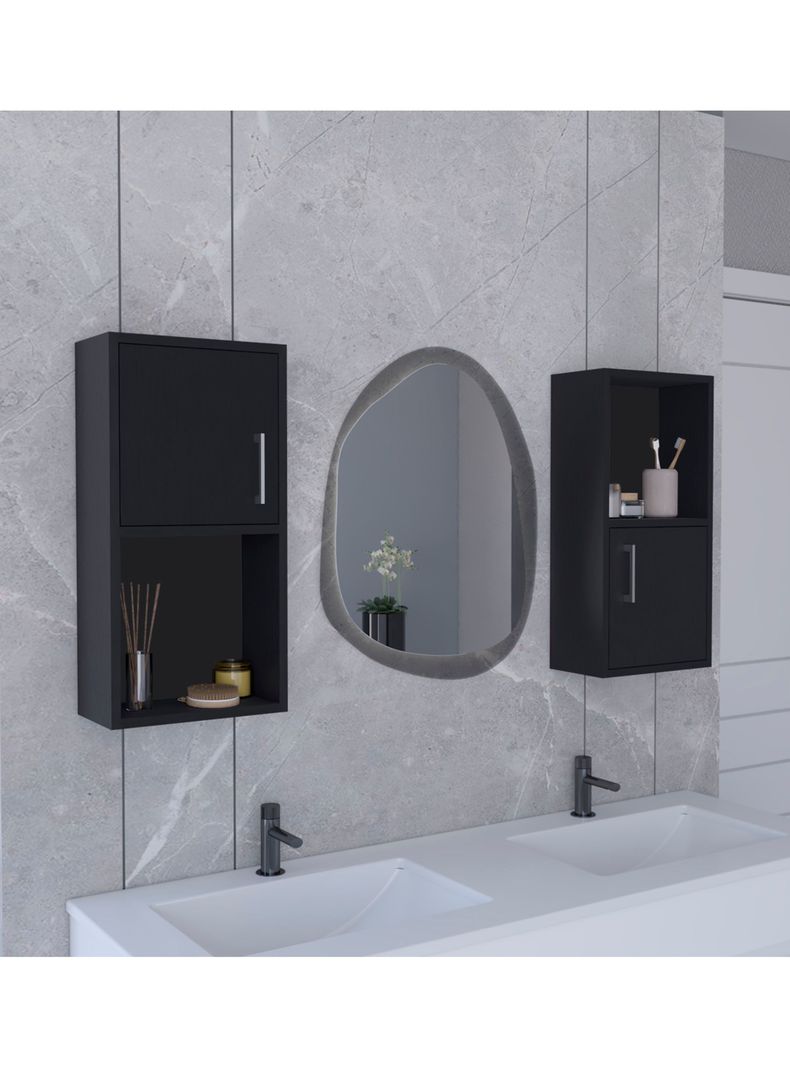 Mueble Auxiliar Bath 2 Piezas 2P Wengue-5