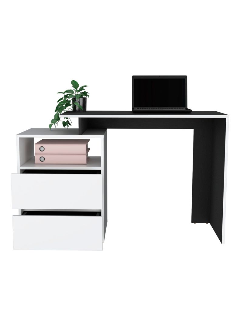 Escritorio Rookie 2C Blanco Wengue-2