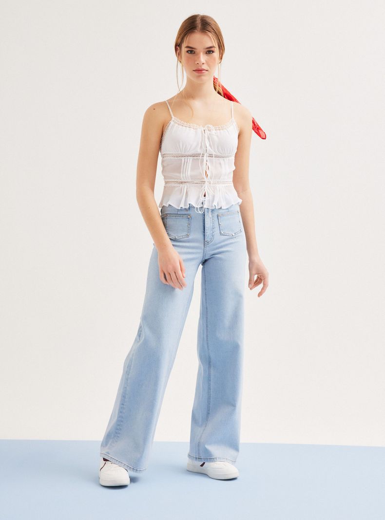 Jeans Tachas Bolsillos Delanteros-4