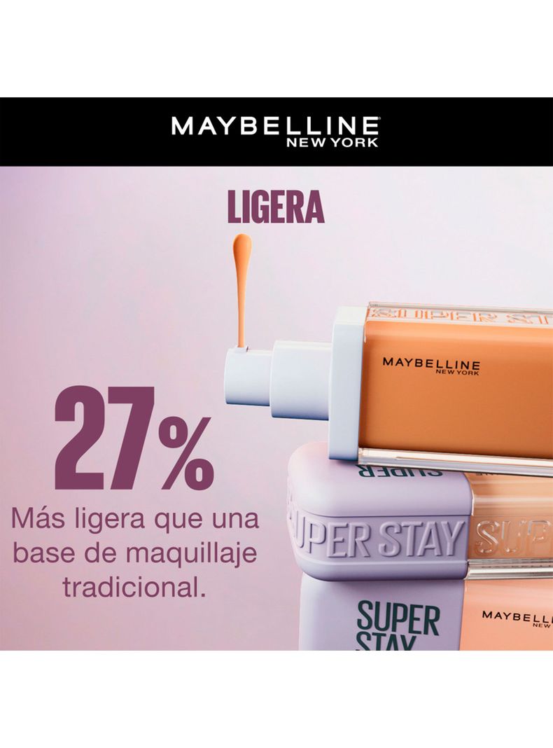 Base de Maquillaje Maybelline New York Super Stay Lumi Matte 125-4