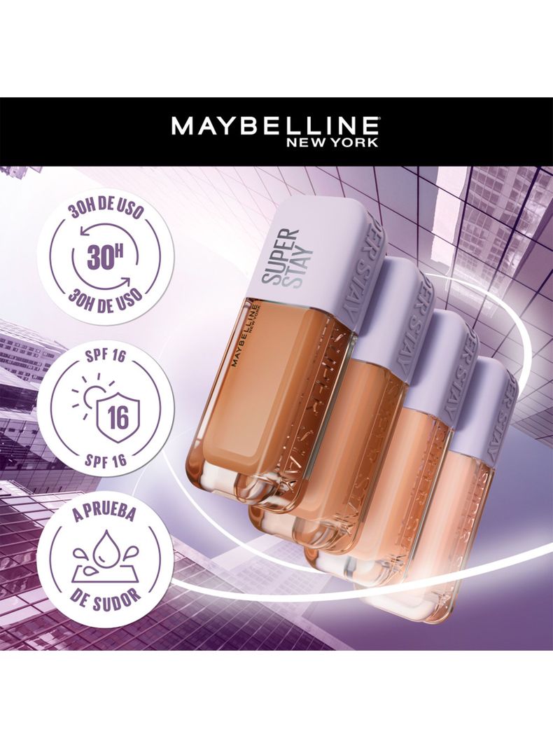 Base de Maquillaje Maybelline New York Super Stay Lumi Matte 311-2