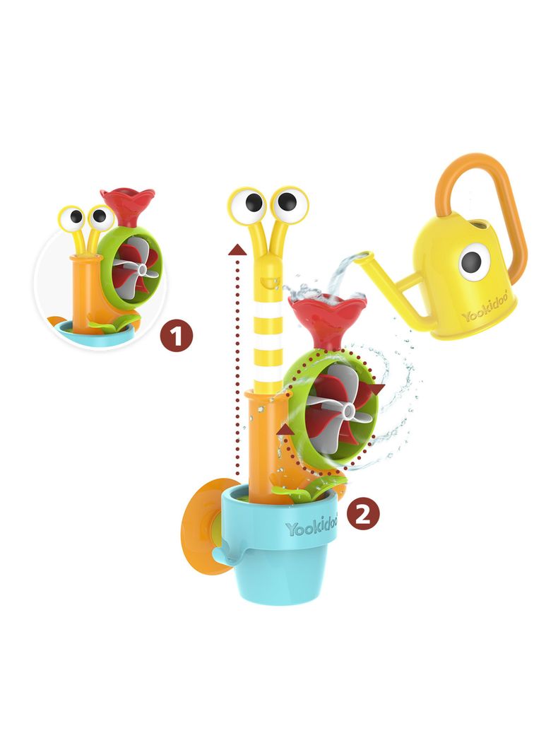 Juguete de Baño Caracol y Abejita Yookidoo-1