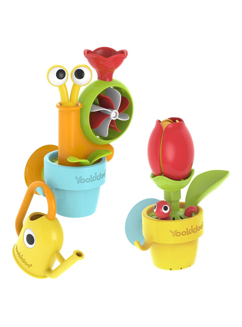 Juguete de Baño Caracol y Abejita Yookidoo-3