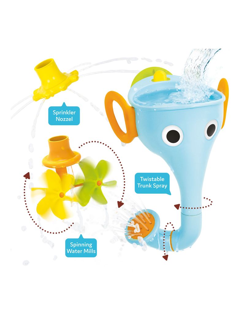 Juguete de Baño Bebe Elefante Celeste Yookidoo-1