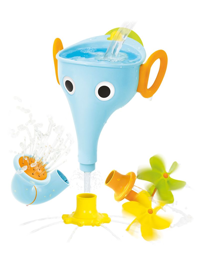 Juguete de Baño Bebe Elefante Celeste Yookidoo-0