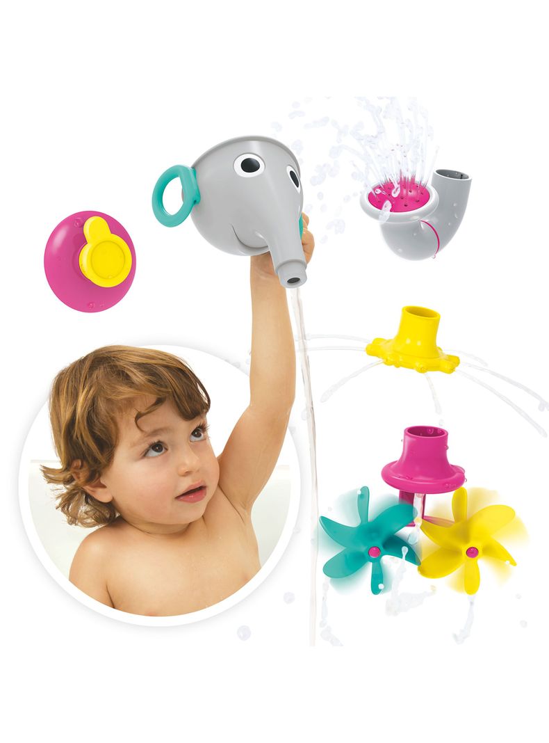 Juguete de Baño Bebe Elefante Gris Yookidoo-4