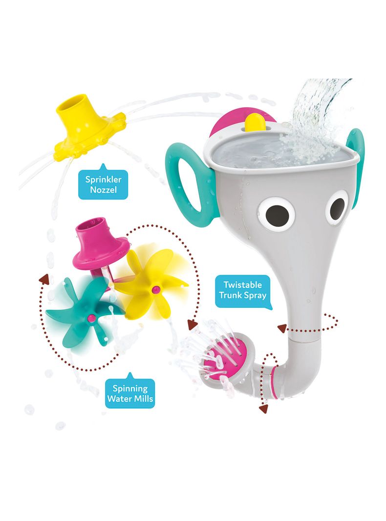 Juguete de Baño Bebe Elefante Gris Yookidoo-1