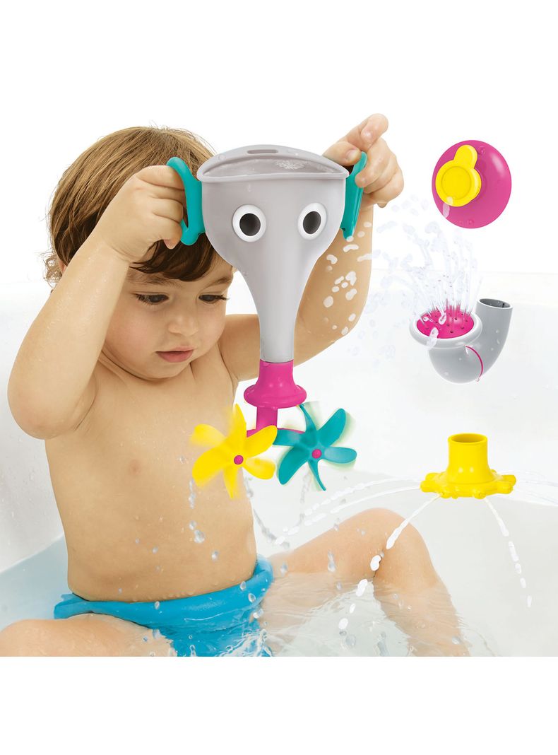 Juguete de Baño Bebe Elefante Gris Yookidoo-3