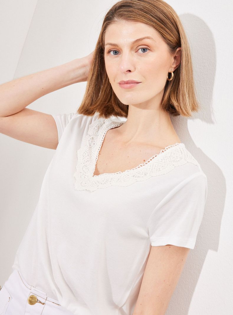 Polera con Detalle de Macramé en Escote-2