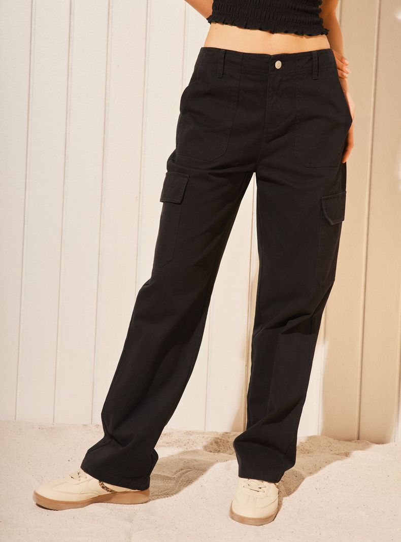 Pantalón Cargo Básico Color