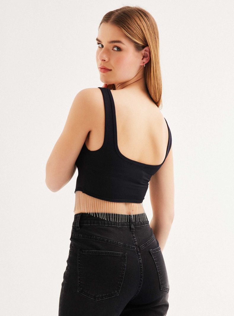 Polera Top Corset Detalle en Basta-1
