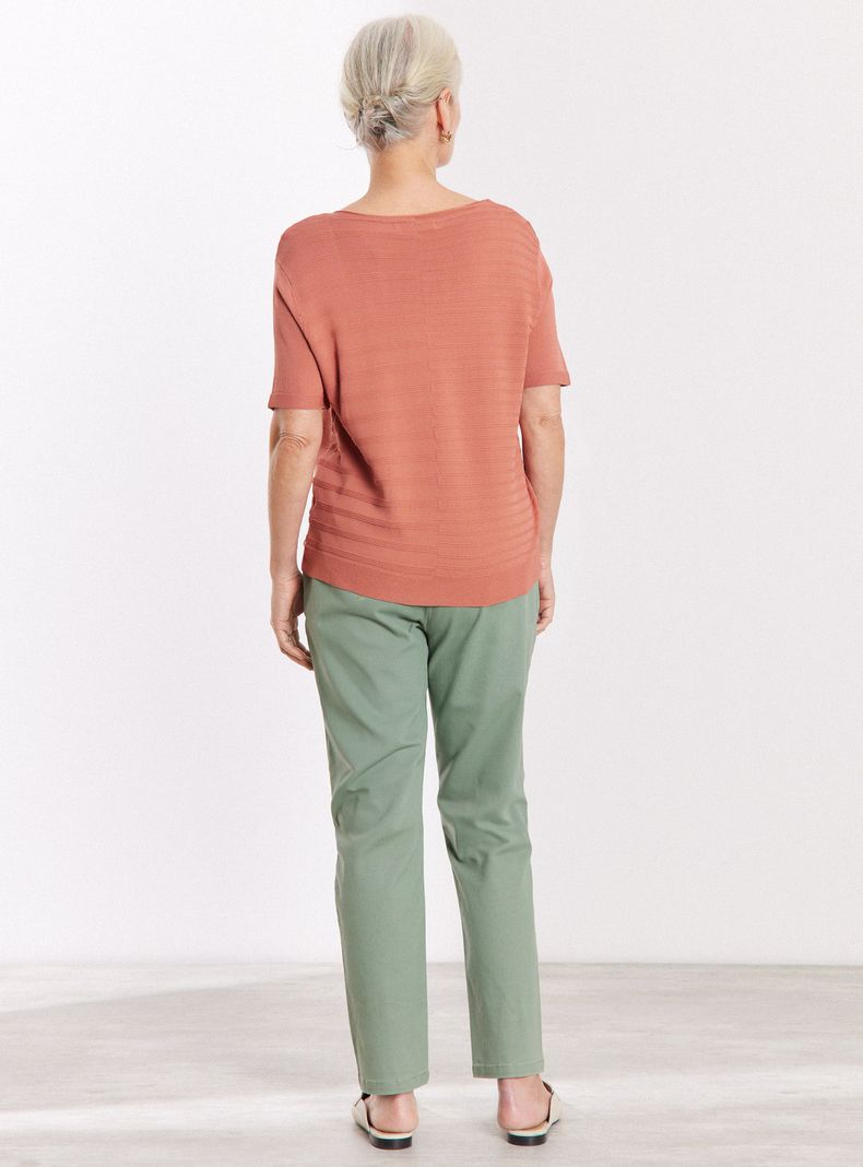 Polera Tejida Elasticada-5