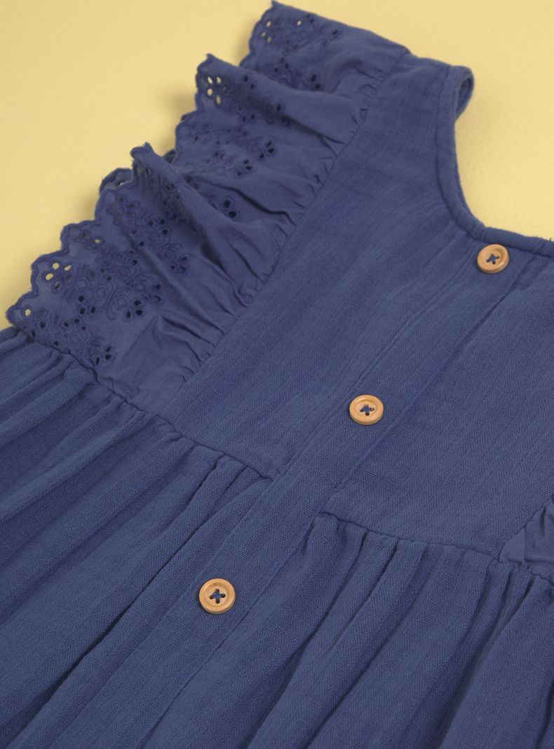Vestido Bambula Vuelos Broderie Botones-2