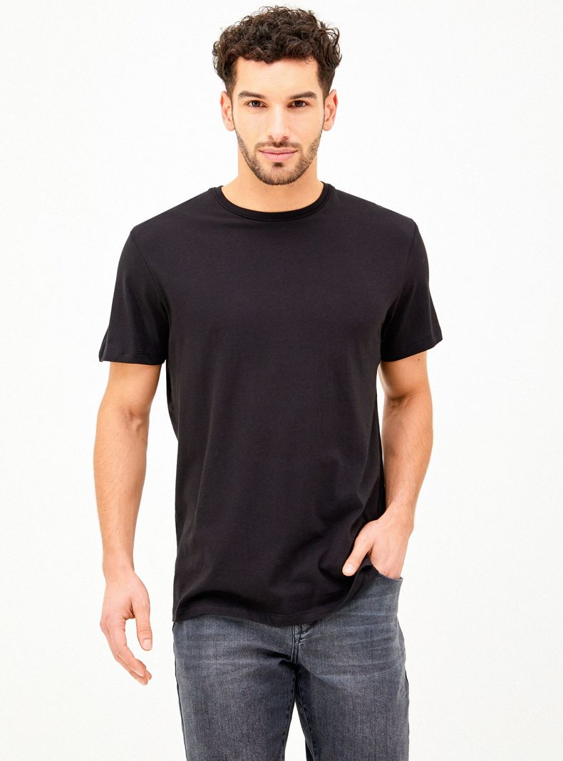 Polera Básica Lisa Cuello Redondo