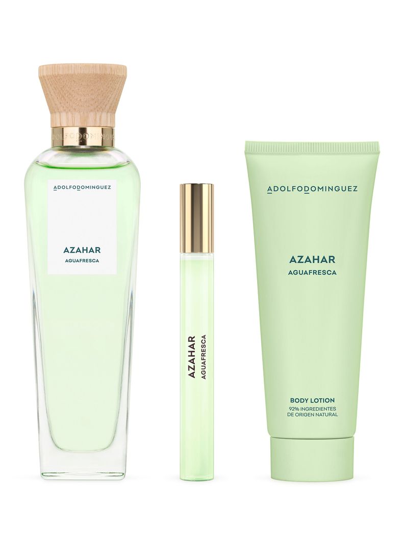 Set Perfume Agua Fresca Azahar EDT Mujer 120 ml + Megaspritzer 10 ml + Loción Corporal 75 ml-1