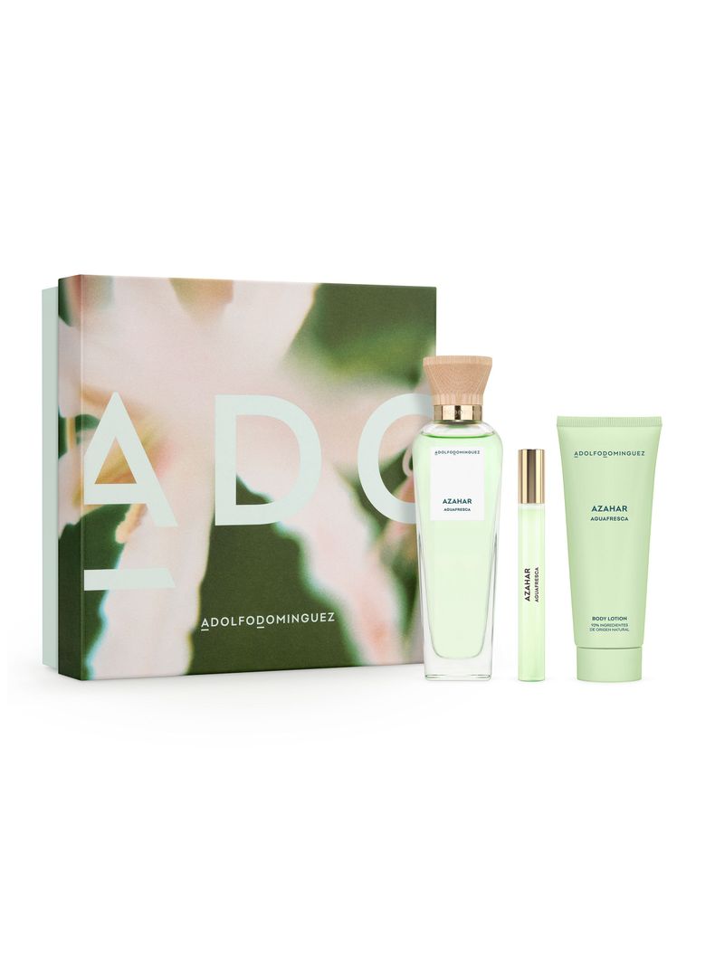 Set Perfume Agua Fresca Azahar EDT Mujer 120 ml + Megaspritzer 10 ml + Loción Corporal 75 ml-0
