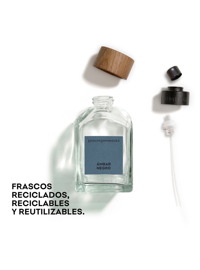 Set Perfume Ámbar Negro EDT Hombre 120 ml + Desodorante 150 ml + Megaspritzer 10 ml-3